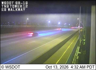 SR 16 at MP 8.0: TNB WB Walkway live camera view