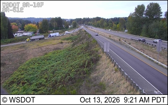 SR 167 at MP 6: SR 512 Interchange live camera view