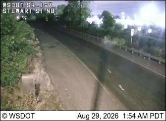SR 167 at MP 10.6: Stewart Rd, NB Ramp live camera view