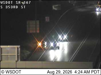 SR 167 at MP 13.1: S 353rd St live camera view