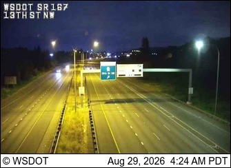SR 167 at MP 15.5: 13th St NW live camera view