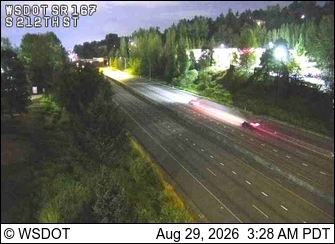 SR 167 at MP 22.4: S 212th St live camera view