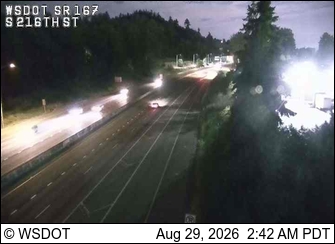 SR 167 at MP 22.2: S 216th St live camera view