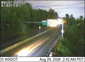 SR 167 at MP 23.5: S 194th St live camera view