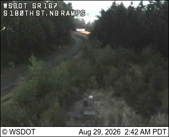SR 167 at MP 24.4: S 180th, NB Ramp live camera view