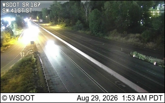 SR 167 at MP 24.4: SW 41st St live camera view