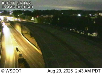 SR 167 at MP 26.1: I-405, SE Quad live camera view