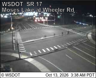 SR 17 at MP 53.2: Moses Lake at Wheeler Rd live camera view