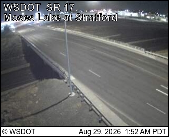 SR 17 at MP 54.7: Moses Lake at Stratford Rd live camera view
