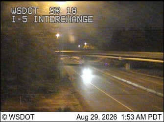 SR 18 at MP 0.1: I-5 Interchange live camera view