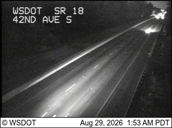 SR 18 at MP 1.4: 42nd Ave S live camera view
