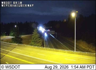 SR 18 at MP 0.7: Weyerhaeuser Way live camera view