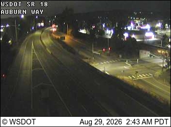SR 18 at MP 4.2: Auburn Way live camera view