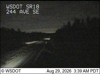 SR 18 at MP 17.9: 244th Ave SE live camera view