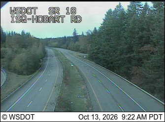 SR 18 at Mp 20.3: Issaquah-Hobart Rd live camera view