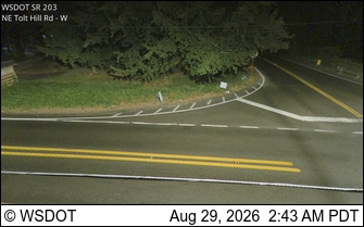 SR 203 at MP 5.2: NE Tolt Hill Rd live camera view