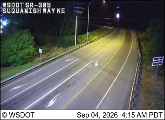 SR 305 @ MP 7.1: Suquamish Way live camera view