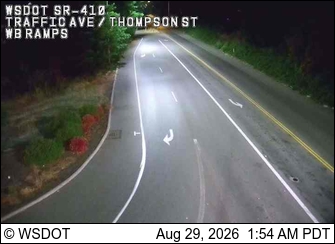 SR 410 at MP 9.3: Traffic Ave / Thompson St WB Ram live camera view