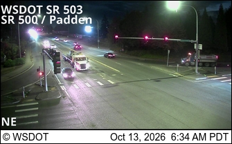 SR 503 at MP 1: SR 500 Padden live camera view