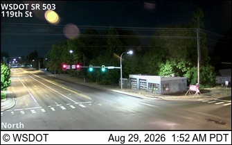 SR 503 at MP 2.7: 119th St live camera view