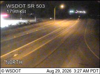 SR 503 at MP 6: 179th St live camera view
