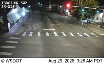 SR 507: SR 510 Intersection (1st St and Yelm Ave) live camera view