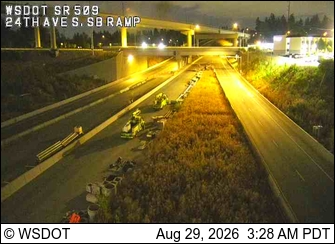 SR 509 @ MP 21.3: 24th Ave S, SB Ramp live camera view