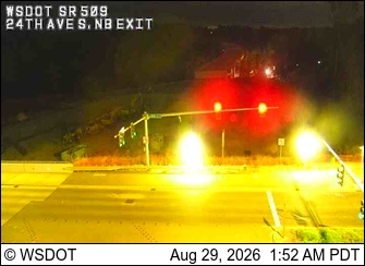 SR 509 @ MP 21.48: 24th Ave S, NB Exit live camera view