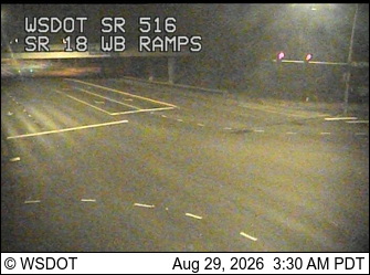 SR 516 at MP 11.4: SR 18 Interchange WB Ramps live camera view