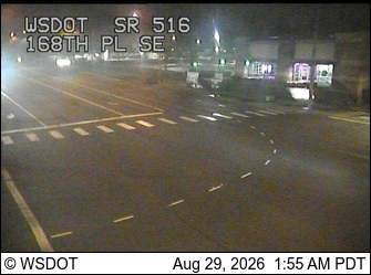SR 516 at MP 11.6: 168th Pl SE live camera view