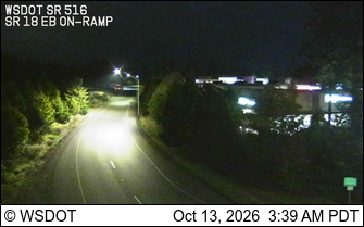SR 516 at MP 11.5: SR 18 Interchange, EB Ramps live camera view