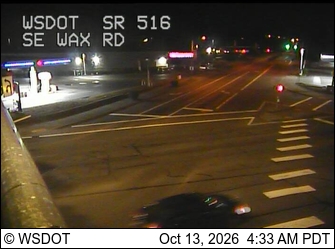 SR 516 at MP 12.1: SE Wax Rd live camera view