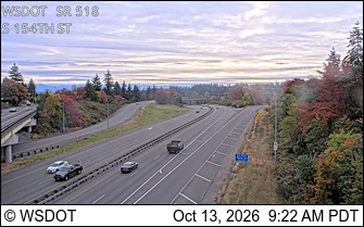 SR 518 at MP 1.6: S 154th St live camera view