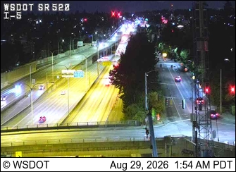 SR 520 @ MP 0.07: I-5 Interchange live camera view