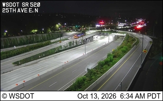 SR 520 @ MP 1.1: 25th Ave E, North live camera view
