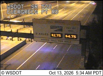 SR 520 at MP 4.1: Evergreen Pt Rd live camera view