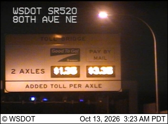 SR 520 at MP 4.3: 80th Ave NE live camera view