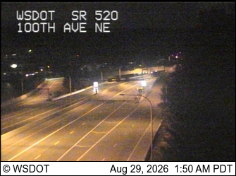 SR 520 at MP 5.7: 100th Ave NE live camera view