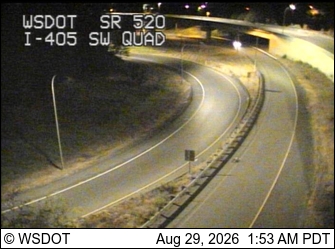 SR 520 at MP 6.8: I-405 SW Quad live camera view