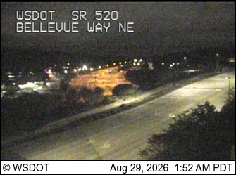 SR 520 at MP 5.9: Bellevue Way NE (Lk Wash Blvd) live camera view