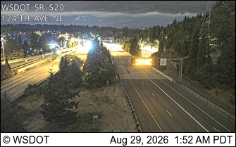 SR 520 at MP 7.6: 124th Ave NE live camera view