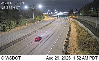 SR 520 at MP 9.7: NE 36th St live camera view