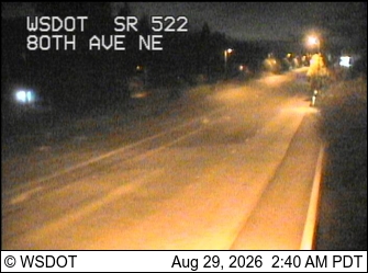 SR 522 at MP 7.9: 80th Ave NE live camera view