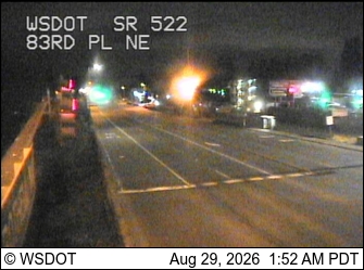SR 522 at MP 8.1: 83rd Pl NE live camera view