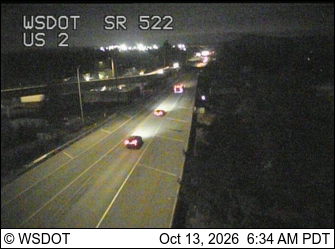 SR 522 at MP 24.7: US 2 Interchange live camera view