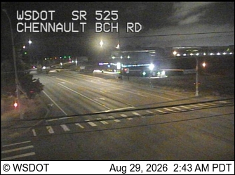 SR 525 at MP 4.8: Chennault Bch Rd live camera view