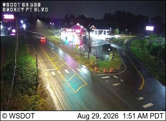 SR 530 at MP 17.3: Smokey Pt Blvd live camera view