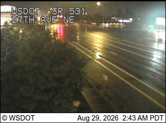 SR 531 at MP 6.1: 27th Ave NE live camera view