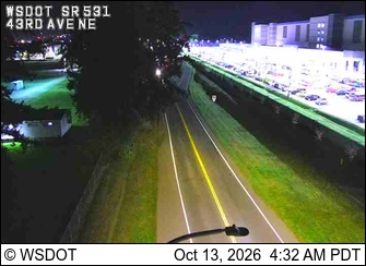 SR 531 at MP 7.1: 43rd Ave NE live camera view
