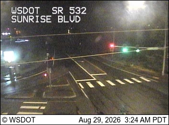 SR 532 at MP 0: Sunrise Blvd live camera view